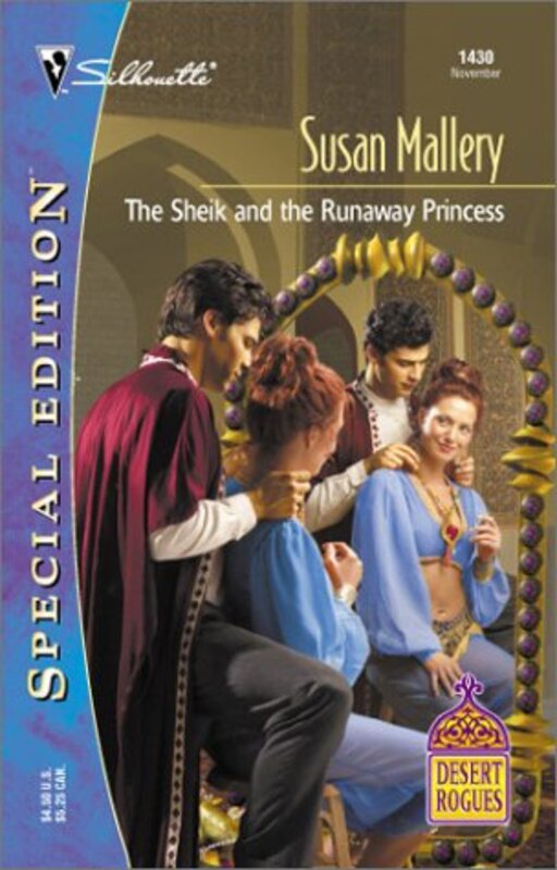 Book cover for "The Sheik and the Runaway Princess" by Susan Mallery