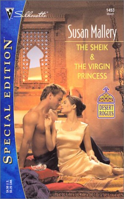 Book cover for "The Sheik and the Virgin Princess" by Susan Mallery