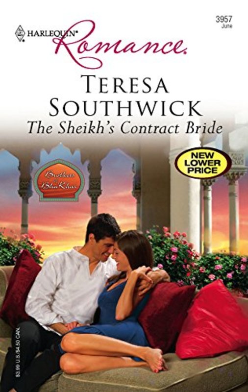 Book cover for "The Sheikh's Contract Bride" by Teresa Southwick