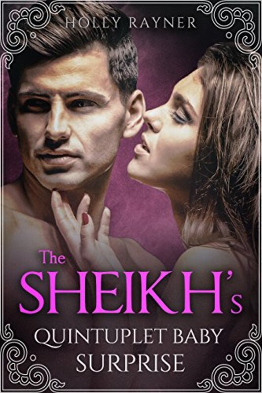 Book cover for "The Sheikh's Quintuplet Baby Surprise" by Holly Rayner