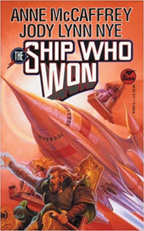 Book cover for "The Ship Who Won" by Anne McCaffrey