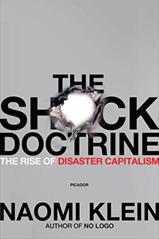 Book cover for "The Shock Doctrine" by Naomi Klein