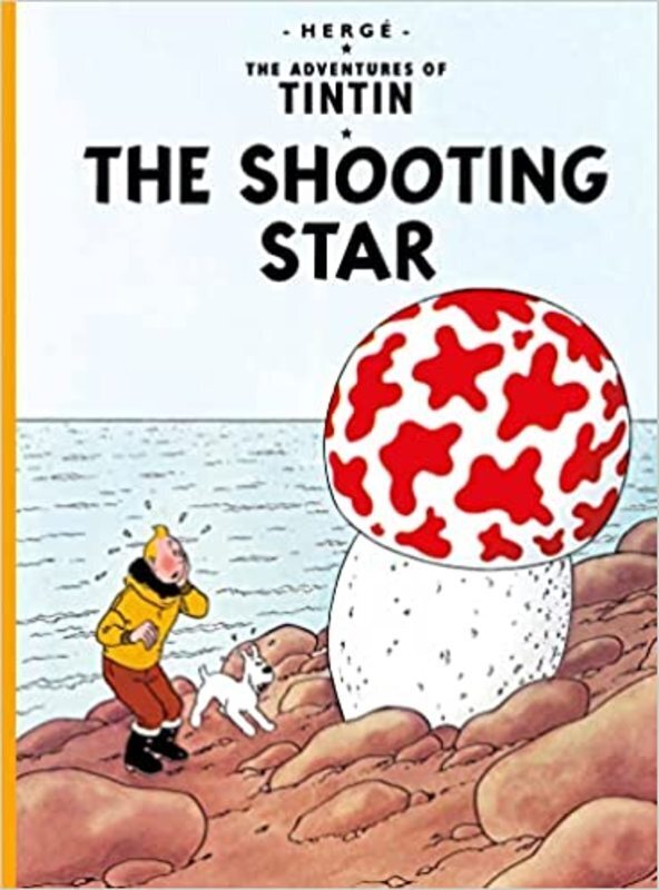 Book cover for "The Shooting Star" by Hergé