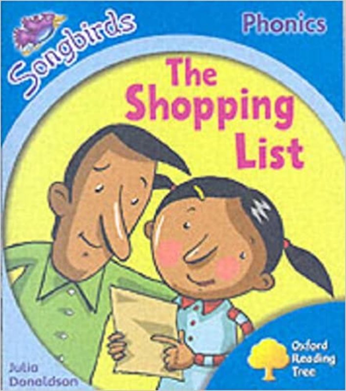 Book cover for "The Shopping List" by Julia Donaldson