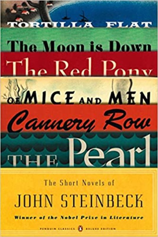 Book cover for "The Short Novels of John Steinbeck" by John Steinbeck