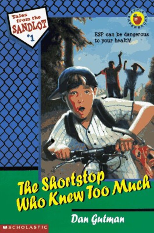 Book cover for "The Shortstop Who Knew Too Much" by Dan Gutman