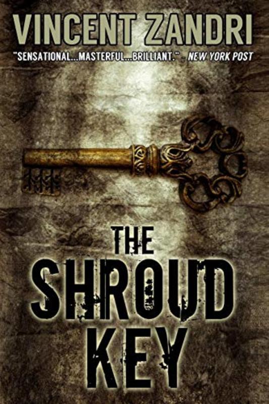 Book cover for "The Shroud Key" by Vincent Zandri