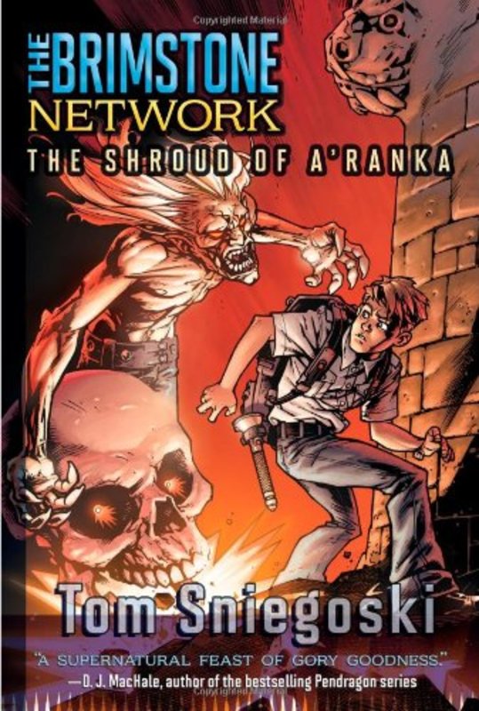 Book cover for "The Shroud of A'Ranka" by Thomas E Sniegoski