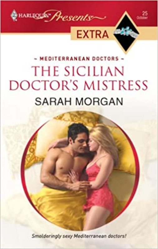 Book cover for "The Sicilian Doctor's Mistress" by Sarah Morgan