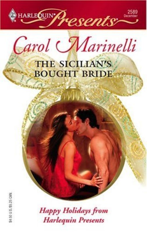 Book cover for "The Sicilian's Bought Bride" by Carol Marinelli
