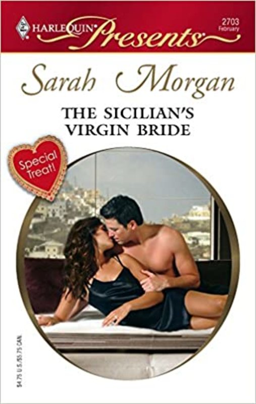 Book cover for "The Sicilian's Virgin Bride" by Sarah Morgan