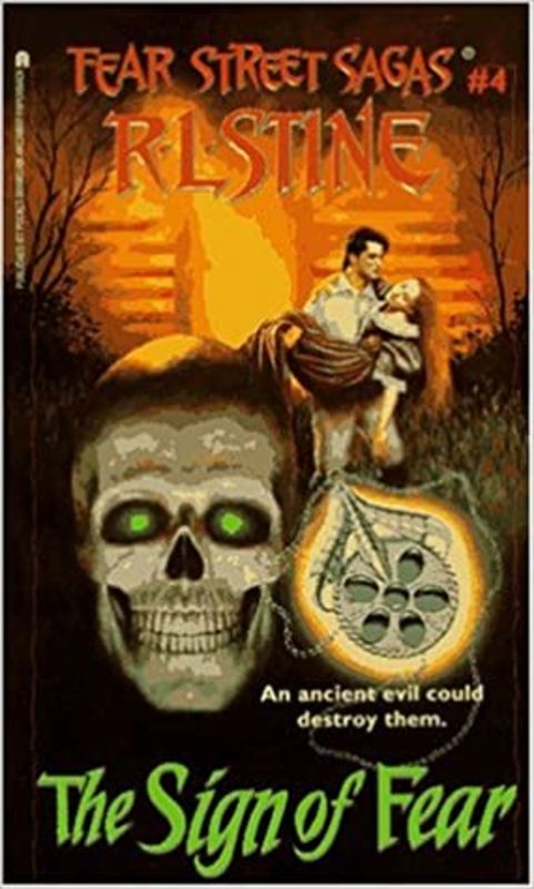 Book cover for "The Sign of Fear" by R.L. Stine