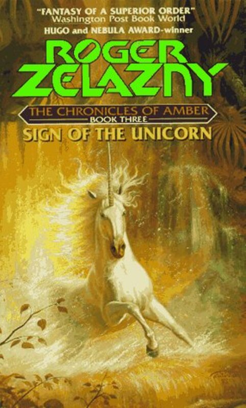 Book cover for "The Sign of the Unicorn" by Roger Zelazny