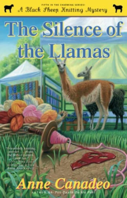 Book cover for "The Silence of the Llamas" by Anne Canadeo