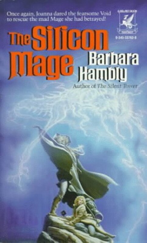 Book cover for "The Silicon Mage" by Barbara Hambly