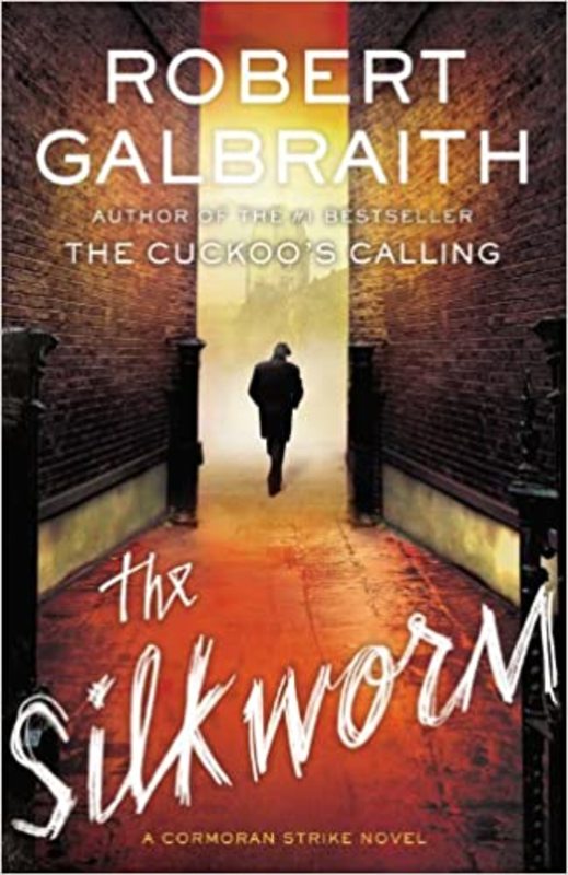 Book cover for "The Silkworm"