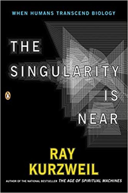 Book cover for "The Singularity Is Near" by Ray Kurzweil