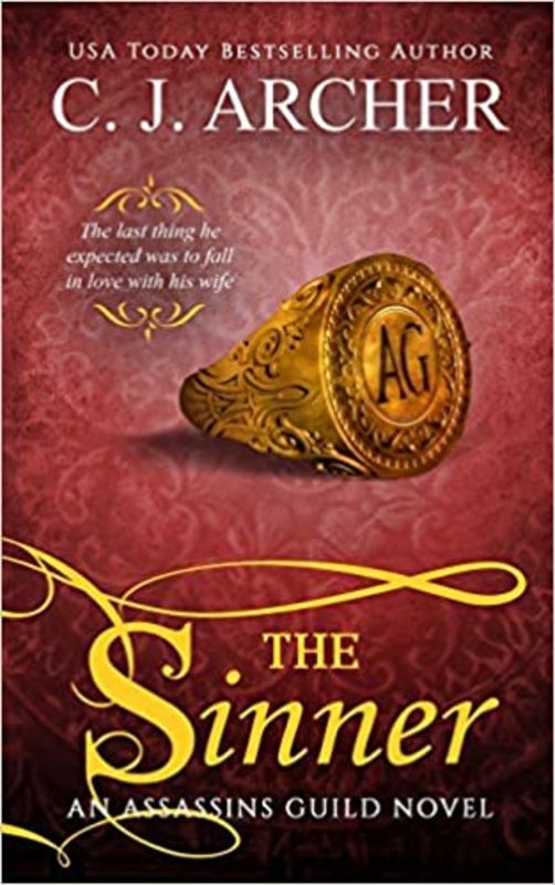 Book cover for "The Sinner" by CJ Archer