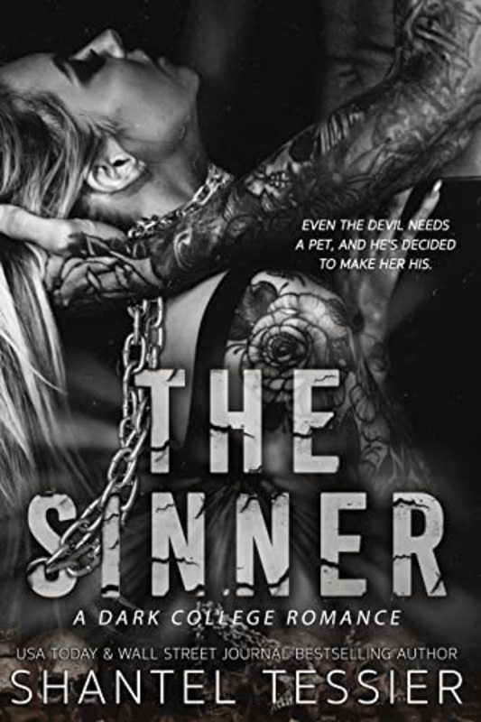 Book cover for "The Sinner" by Shantel Tessier