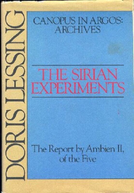 Book cover for "The Sirian Experiments" by Doris Lessing