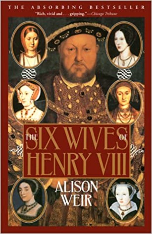 Book cover for "The Six Wives of Henry VIII" by Alison Weir