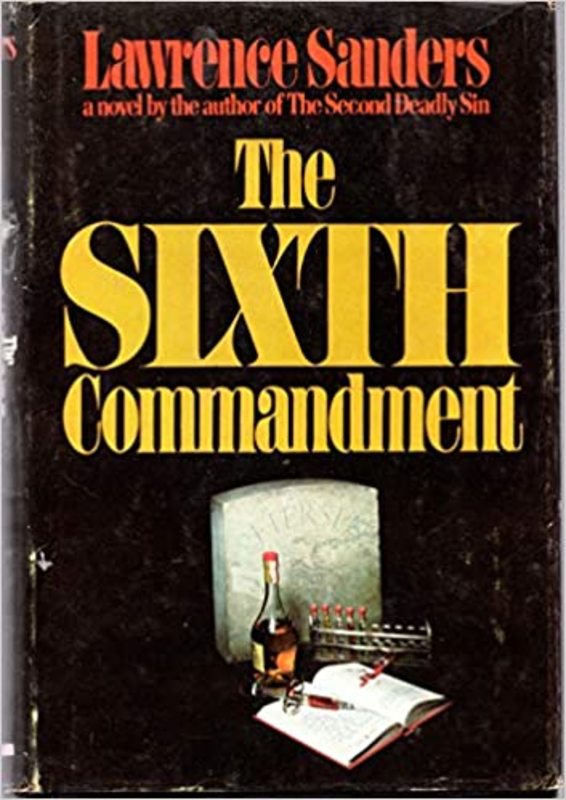 Book cover for "The Sixth Commandment" by Lawrence Sanders