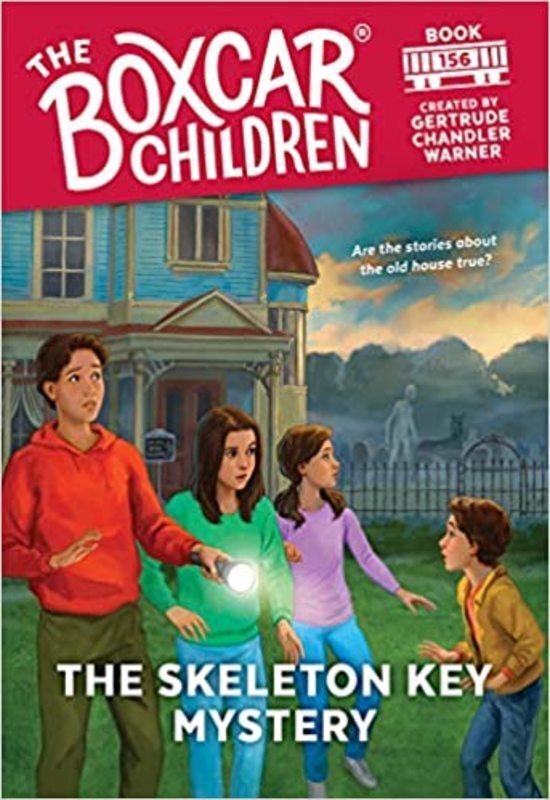Book cover for "The Skeleton Key Mystery" by Gertrude Chandler Warner