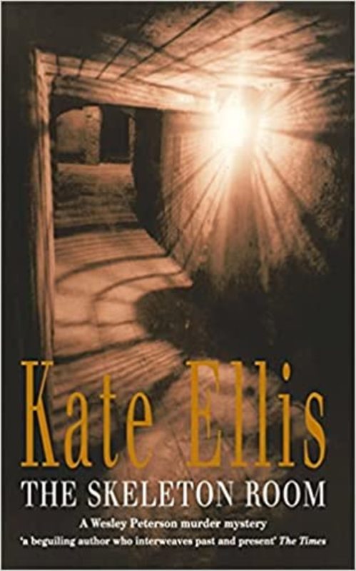 Book cover for "The Skeleton Room" by Kate Ellis