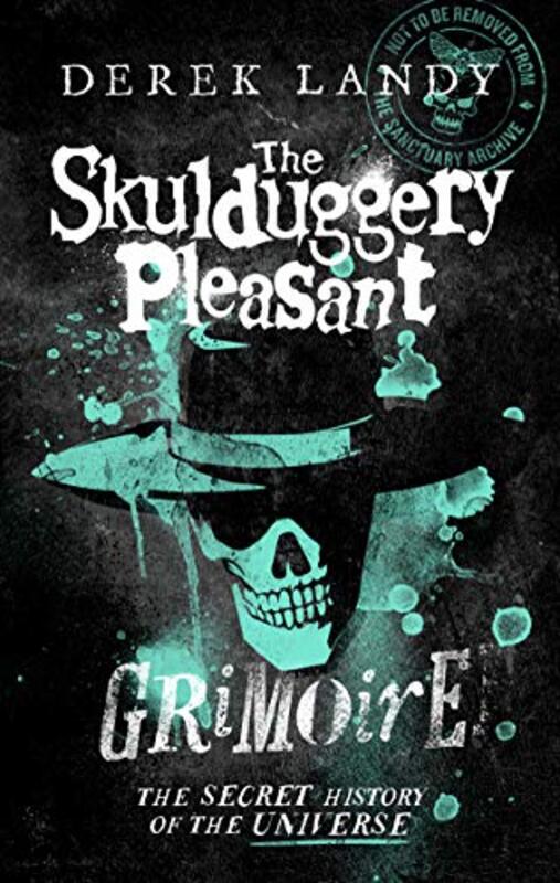 Book cover for "The Skulduggery Pleasant Grimoire" by Derek Landy