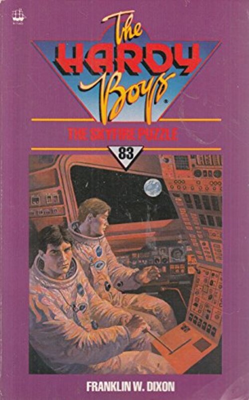 Book cover for "The Skyfire Puzzle" by Franklin W Dixon