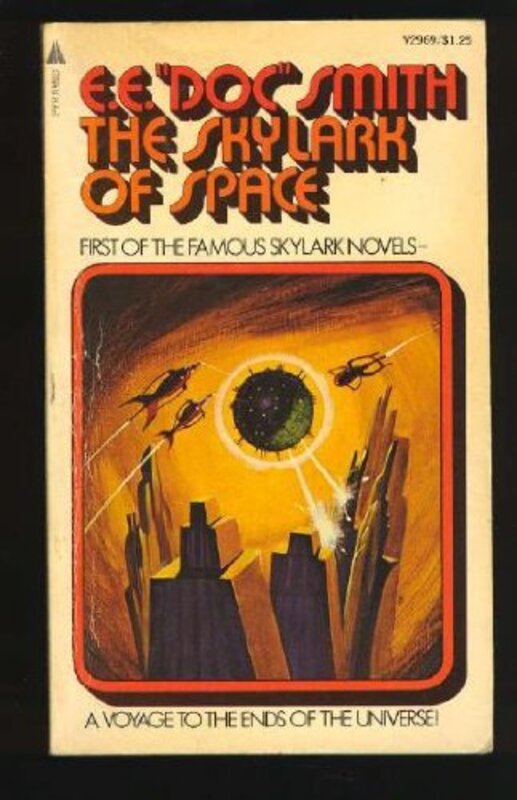 Book cover for "The Skylark Of Space" by EE Doc Smith