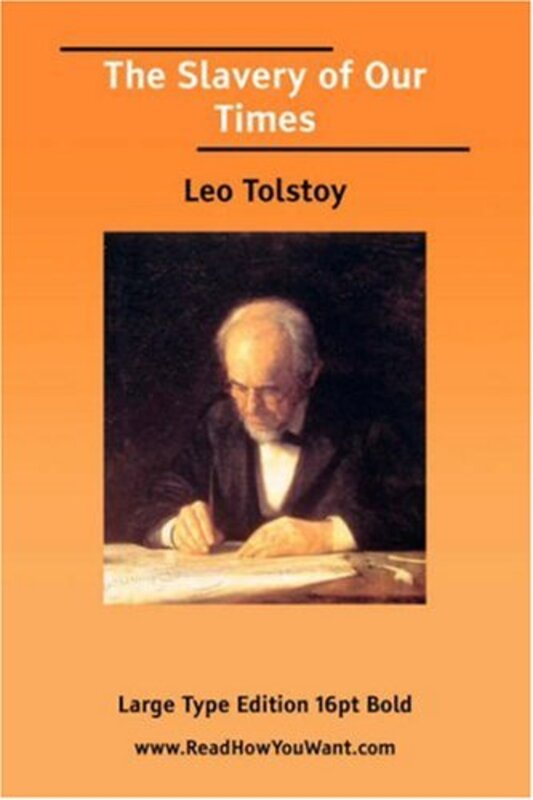 Book cover for "The Slavery of Our Times" by Leo Tolstoy