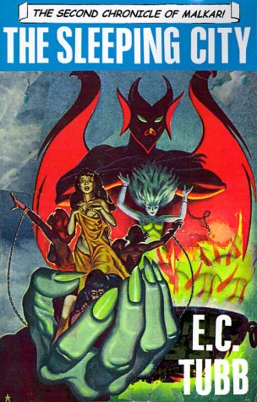 Book cover for "The Sleeping City" by EC Tubb