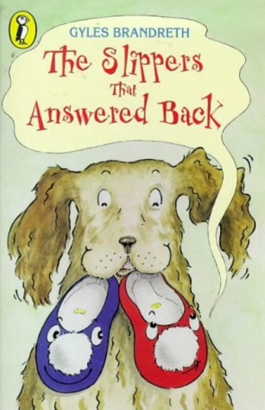 Book cover for "The Slippers That Answered Back" by Gyles Brandreth