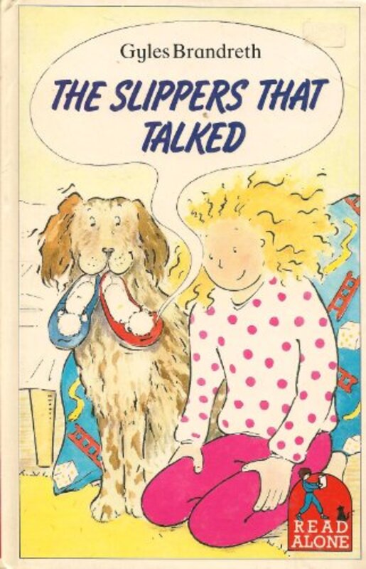Book cover for "The Slippers That Talked" by Gyles Brandreth