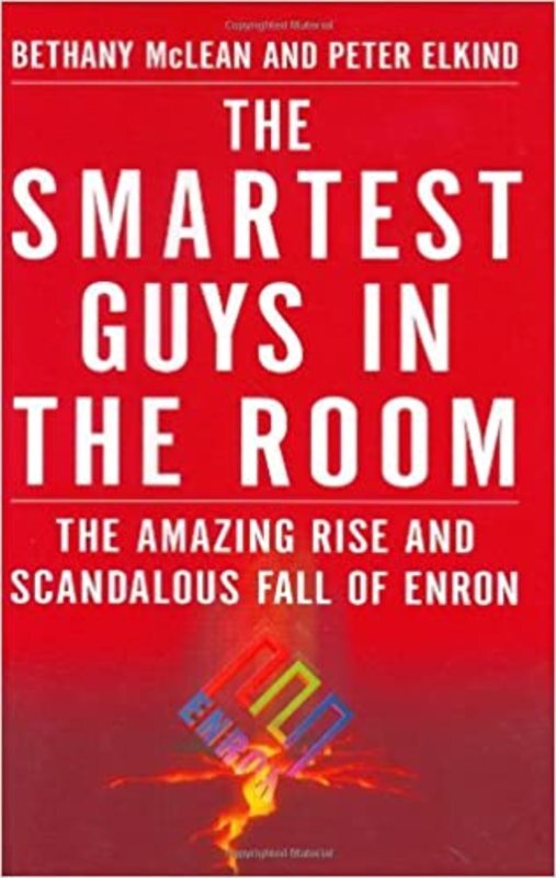 Book cover for "The Smartest Guys in the Room" by Bethany McLean
