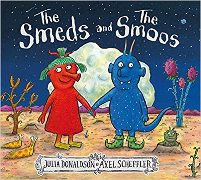 Book cover for "The Smeds and the Smoos" by Julia Donaldson