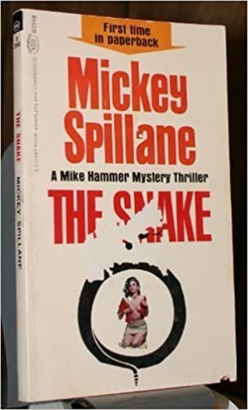 Book cover for "The Snake" by Mickey Spillane