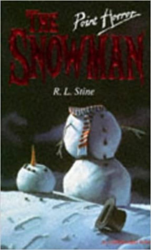 Book cover for "The Snowman" by R.L. Stine