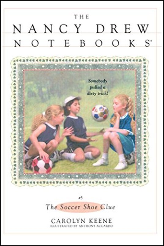 Book cover for "The Soccer Shoe Clue" by Mildred A Wirt