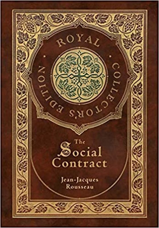 Book cover for "The Social Contract" by Jean-Jacques Rousseau