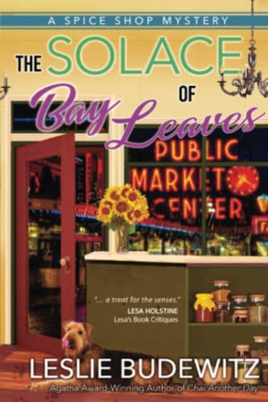 Book cover for "The Solace of Bay Leaves" by Leslie Ann Budewitz