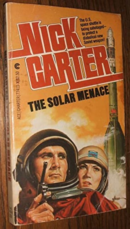 Book cover for "The Solar Menace" by Nick Carter