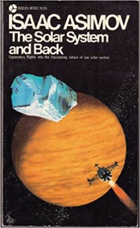 Book cover for "The Solar System and Back" by Isaac Asimov