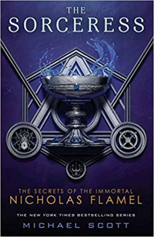 Book cover for "The Sorceress" by Michael Scott