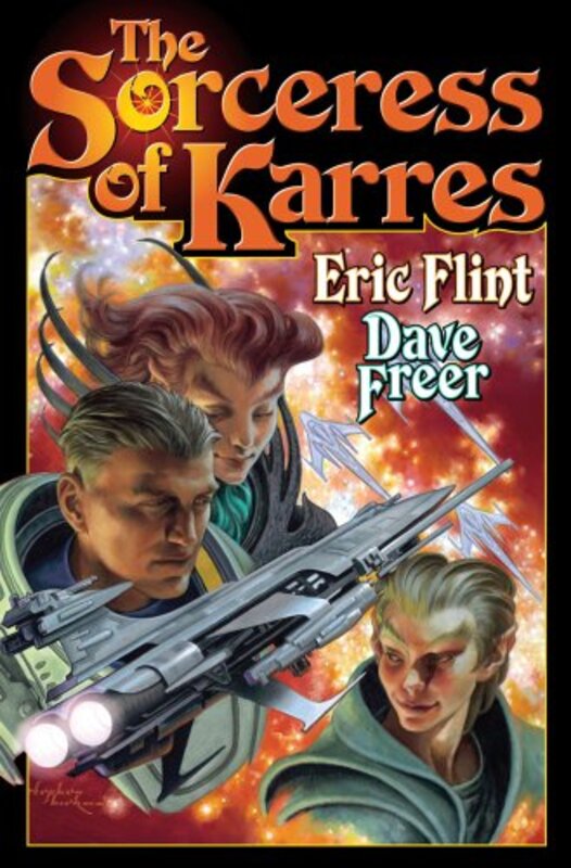 Book cover for "The Sorceress of Karres" by Eric Flint
