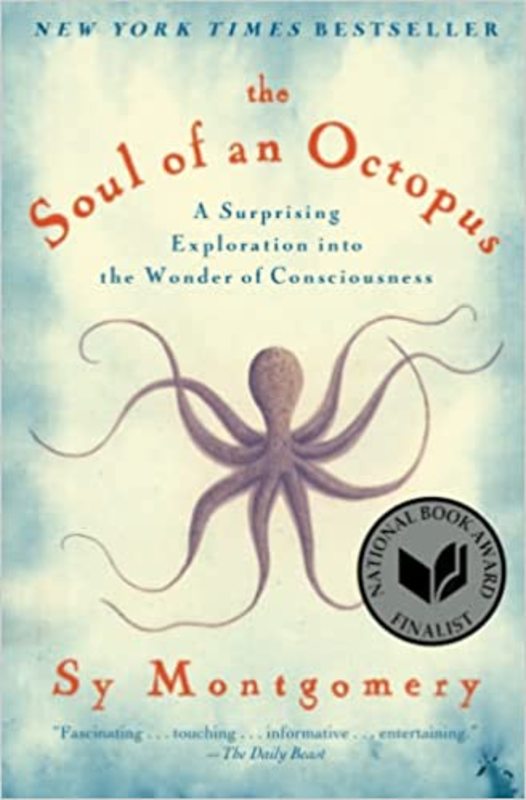 Book cover for "The Soul of an Octopus" by Sy Montgomery