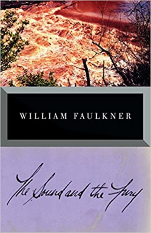 Book cover for "The Sound and the Fury" by William Faulkner
