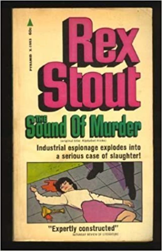Book cover for "The Sound of Murder" by Rex Stout