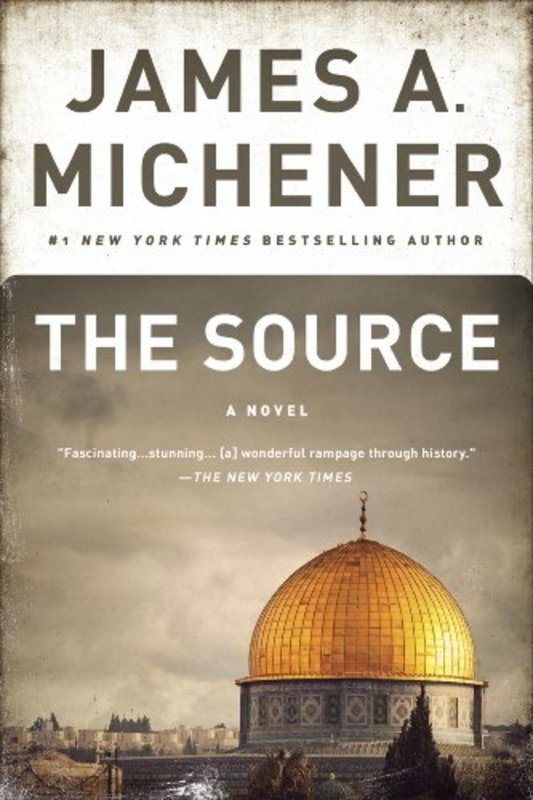 Book cover for "The Source" by James A. Michener